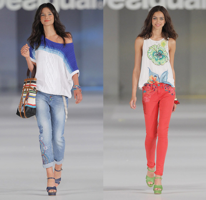 Desigual 2014 Spring Summer Womens Runway Collection - 080 Barcelona Fashion Week: Designer Denim Jeans Fashion: Season Collections, Runways, Lookbooks and Linesheets