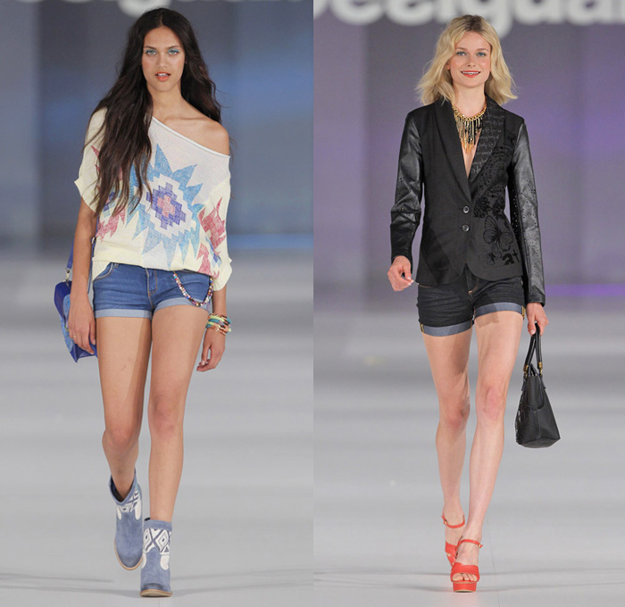 Desigual 2014 Spring Summer Womens Runway Collection - 080 Barcelona Fashion Week: Designer Denim Jeans Fashion: Season Collections, Runways, Lookbooks and Linesheets