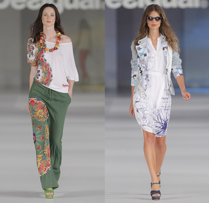 Desigual 2014 Spring Summer Womens Runway Collection - 080 Barcelona Fashion Week: Designer Denim Jeans Fashion: Season Collections, Runways, Lookbooks and Linesheets