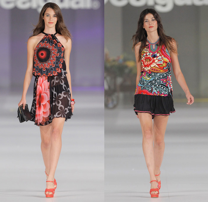 Desigual 2014 Spring Summer Womens Runway Collection - 080 Barcelona Fashion Week: Designer Denim Jeans Fashion: Season Collections, Runways, Lookbooks and Linesheets