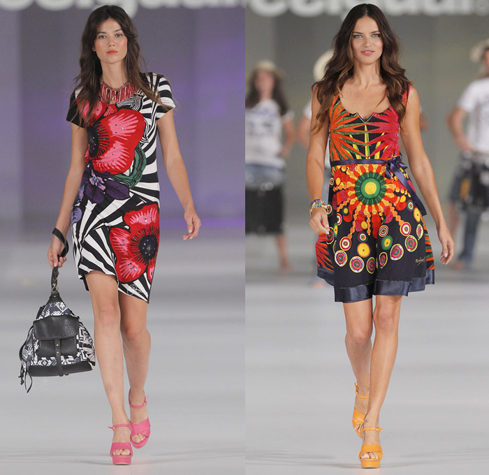 Desigual 2014 Spring Summer Womens Runway Collection - 080 Barcelona Fashion Week: Designer Denim Jeans Fashion: Season Collections, Runways, Lookbooks and Linesheets