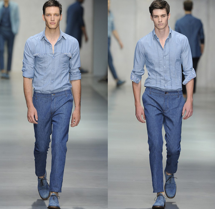 Ermanno Scervino 2014 Spring Summer Mens Runway Collection - Milan Italy Catwalk Fashion Show: Designer Denim Jeans Fashion: Season Collections, Runways, Lookbooks and Linesheets