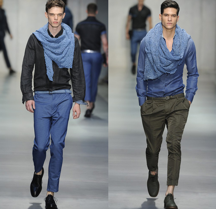Ermanno Scervino 2014 Spring Summer Mens Runway Collection - Milan Italy Catwalk Fashion Show: Designer Denim Jeans Fashion: Season Collections, Runways, Lookbooks and Linesheets