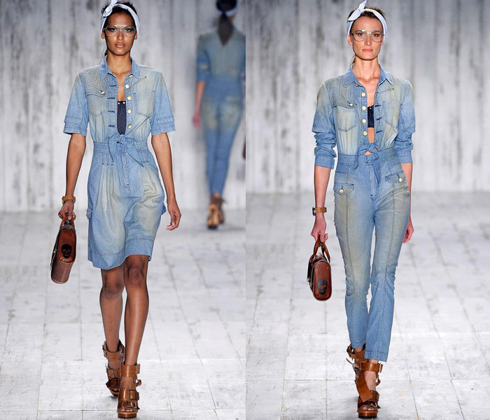 HERCHCOVITCH;ALEXANDRE 2014 Summer Womens Runway Collection - Fashion Rio - Rio de Janeiro Brazil Southern Hemisphere 2014 Verao Mulheres Desfile: Designer Denim Jeans Fashion: Season Collections, Runways, Lookbooks and Linesheets