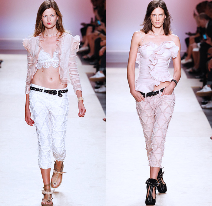 Isabel Marant 2014 Spring Summer Womens Runway | Denim Jeans Fashion Week Runway Catwalks, Fashion Shows, Season Collections Lookbooks > Fashion Forward Curation Trendsetting Forecast Styles Spring Summer Fall Autumn Winter Designer Brands