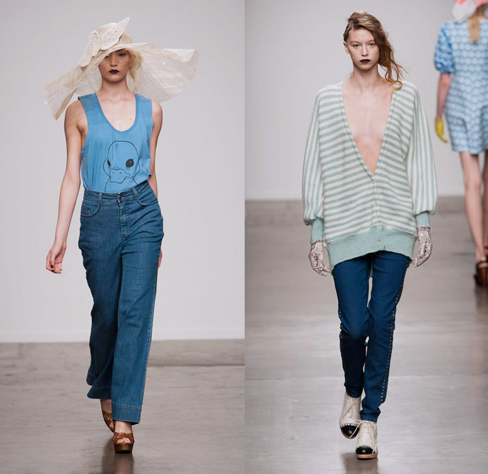 Ivana Helsinki 2014 Spring Summer Womens Runway Collection - New York Fashion Week - Pier 59 Studios: Designer Denim Jeans Fashion: Season Collections, Runways, Lookbooks and Linesheets