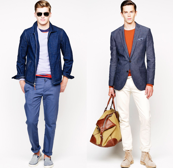 J.Crew 2014 Spring Mens Presentation | Denim Jeans Fashion Week Runway ...