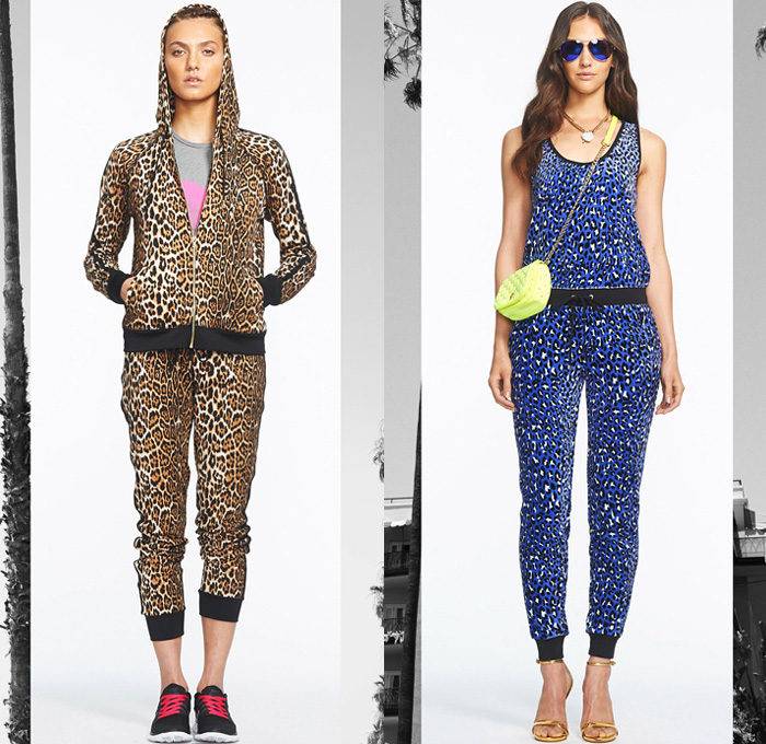 Juicy Couture 2014 Spring Womens Presentation in New York - Denim Skinny Jeans Trousers Trucker Jacket Flowers Florals Print Animal Safari Leopard Cheetah Dice Peplum Sportswear Sweatpants Motorcycle Biker Nautical Stripes: Designer Denim Jeans Fashion: Season Collections, Runways, Lookbooks and Linesheets