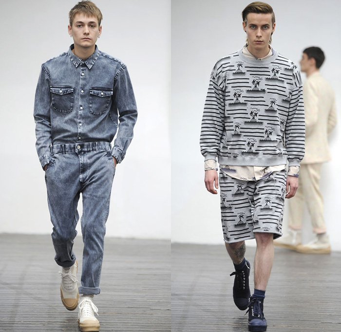 Julien David 2014 Spring Summer Mens Runway Collection - Mode A Paris Masculine Printemps Été 2014 Homme France Catwalk Fashion Show: Designer Denim Jeans Fashion: Season Collections, Runways, Lookbooks and Linesheets