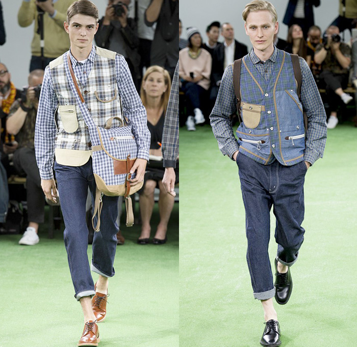 Junya Watanabe 2014 Spring Summer Mens Runway Collection - Mode A Paris Masculine Printemps Été 2014 Homme France Catwalk Fashion Show: Designer Denim Jeans Fashion: Season Collections, Runways, Lookbooks and Linesheets