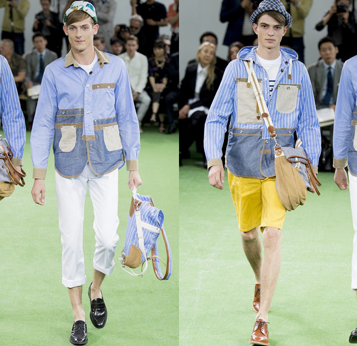 Junya Watanabe 2014 Spring Summer Mens Runway Collection - Mode A Paris Masculine Printemps Été 2014 Homme France Catwalk Fashion Show: Designer Denim Jeans Fashion: Season Collections, Runways, Lookbooks and Linesheets