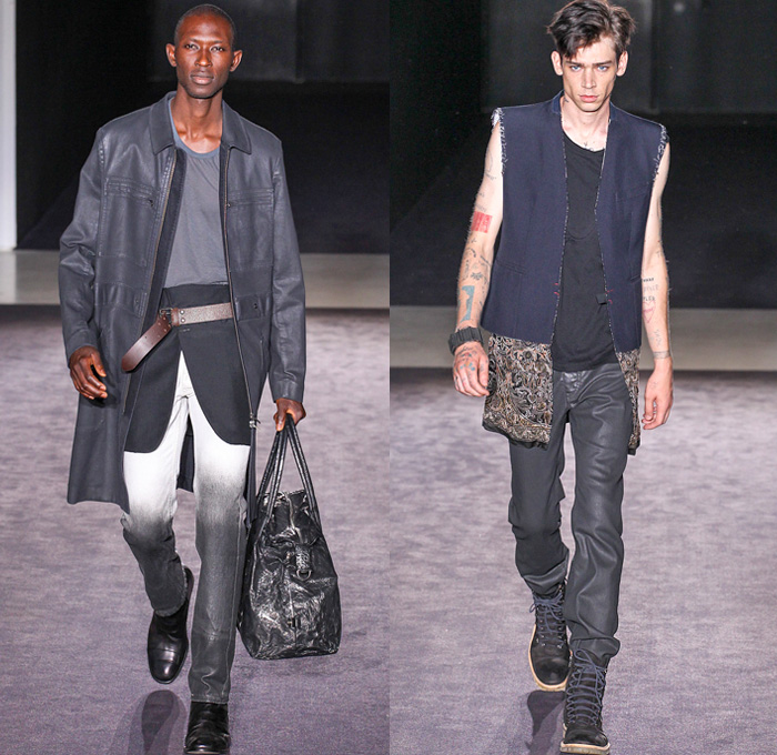 Maison Martin Margiela 2014 Spring Summer Mens Runway Collection - Mode A Paris Masculine Printemps Été 2014 Homme France Catwalk Fashion Show: Designer Denim Jeans Fashion: Season Collections, Runways, Lookbooks and Linesheets