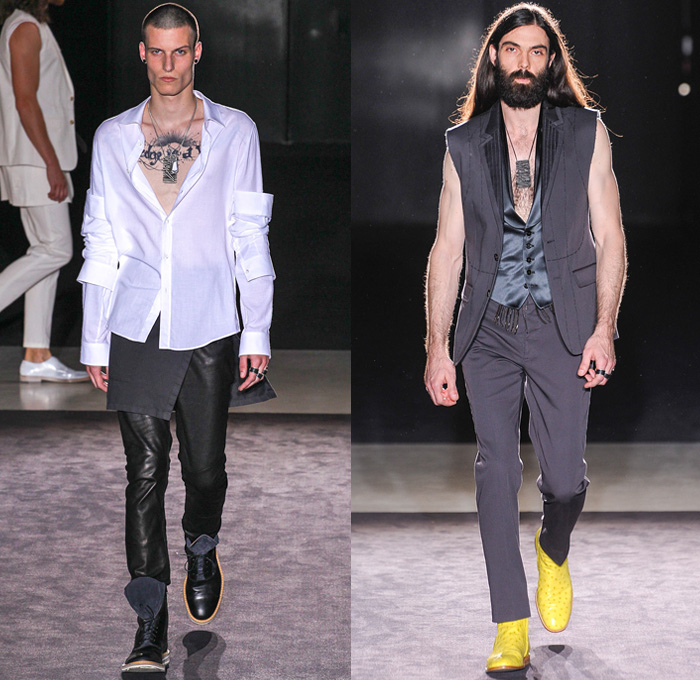 Maison Martin Margiela 2014 Spring Summer Mens Runway Collection - Mode A Paris Masculine Printemps Été 2014 Homme France Catwalk Fashion Show: Designer Denim Jeans Fashion: Season Collections, Runways, Lookbooks and Linesheets