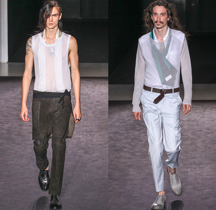 Maison Martin Margiela 2014 Spring Summer Mens Runway Collection - Mode A Paris Masculine Printemps Été 2014 Homme France Catwalk Fashion Show: Designer Denim Jeans Fashion: Season Collections, Runways, Lookbooks and Linesheets