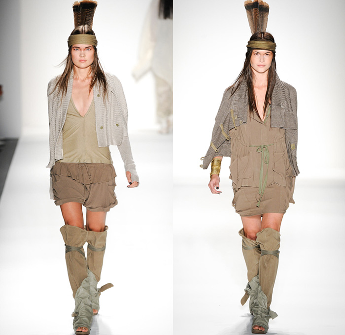 Nicholas K 2014 Spring Womens Runway Collection - New York Fashion Week - Native American Indian Apache Shamanism Inspiration: Designer Denim Jeans Fashion: Season Collections, Runways, Lookbooks and Linesheets