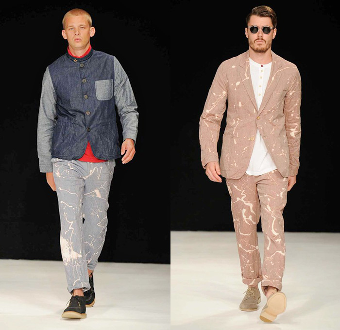 Oliver Spencer 2014 Spring Summer Mens Runway - London Collections Men Fashion Show Catwalk: Designer Denim Jeans Fashion: Season Collections, Runways, Lookbooks and Linesheets