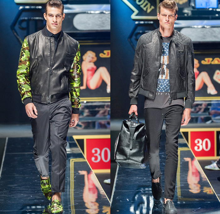 Philipp Plein 2014 Spring Summer Mens Runway Collection - Milan Italy Catwalk Fashion Show: Designer Denim Jeans Fashion: Season Collections, Runways, Lookbooks and Linesheets