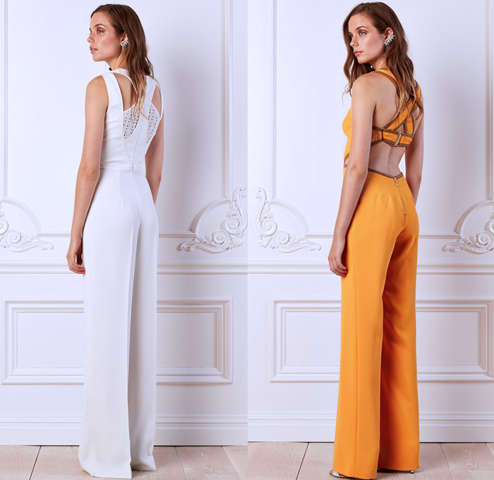 Rachel Roy 2014 Spring Womens Presentation - New York Fashion Week - Pair of Wings One Piece Jumpsuit Romper ShirtDress White Denim Jeans 3D Cutout: Designer Denim Jeans Fashion: Season Collections, Runways, Lookbooks and Linesheets
