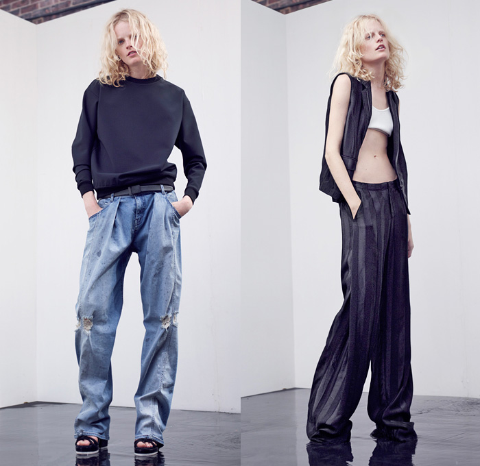 Theyskens' Theory 2014 Resort Womens Presentation - Cruise Collection Pre Spring: Designer Denim Jeans Fashion: Season Collections, Runways, Lookbooks and Linesheets