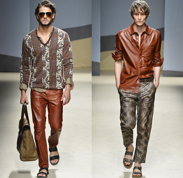 Trussardi 2014 Spring Summer Mens Runway Collection - Milan Italy Catwalk Fashion Show: Designer Denim Jeans Fashion: Season Collections, Runways, Lookbooks and Linesheets