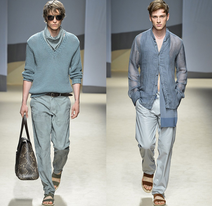 Trussardi 2014 Spring Summer Mens Runway Collection - Milan Italy Catwalk Fashion Show: Designer Denim Jeans Fashion: Season Collections, Runways, Lookbooks and Linesheets