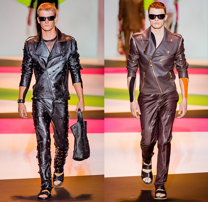 Versace 2014 Spring Summer Mens Runway Collection - Milan Catwalk Fashion Show: Designer Denim Jeans Fashion: Season Collections, Runways, Lookbooks and Linesheets