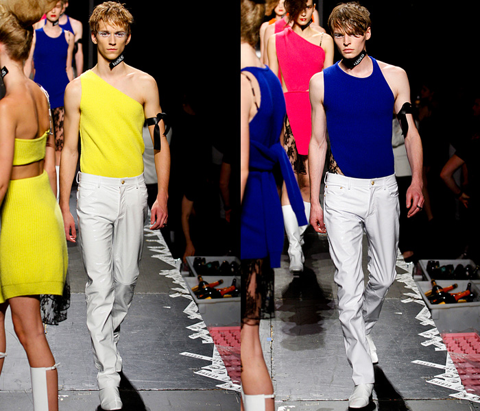 Versus Versace J.W. Anderson 2014 Resort Collection - Donatella Versace & Jonathan William Anderson Collaboration 2014 Cruise Pre Spring: Designer Denim Jeans Fashion: Season Collections, Runways, Lookbooks and Linesheets
