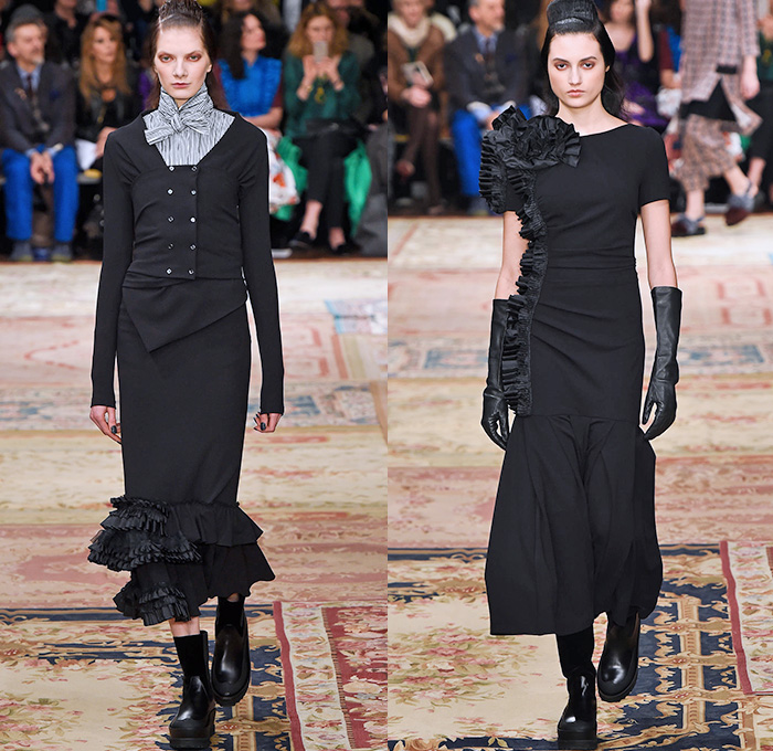 Antonio Marras 2015-2016 Fall Autumn Winter Womens Runway Catwalk Looks - Milano Moda Donna Collezione Milan Fashion Week Italy - Tapestry Velvet Silk Dévoré Cloqué Ornamental Print Decorative Art Coatdress Embroidery Lace Wide Leg Trousers Palazzo Pants Skirt Frock Coat Blazer Furry Flowers Florals Jacquard Ruffles Waistcoat Windowpane Check Funnelneck Turtleneck Knit Sweater Half Skirt Asymmetrical Dress Gown