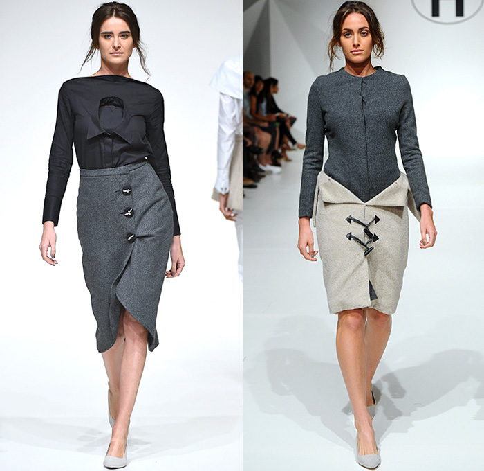 Hâshé by Ava Hashemi 2015-2016 Fall Autumn Winter Womens Runway Catwalk Looks - Fashion Forward Dubai UAE United Arab Emirates - Capelet Houndstooth Plaid Tartan Bandeau Cutout Slit Taffeta Wool Cashmere Curved Concave Hem Blouse Long Sleeve Half Panel Skirt Frock Birds Doves Collar Front Peel Away Banded Collar Dress Sailor Buttons Silk Wide Leg Palazzo Pants Outerwear Coat Hâshé by Ava Hashemi 2015-2016 Fall Autumn Winter Womens Runway Catwalk Looks - Fashion Forward Dubai UAE United Arab Emirates - Capelet Houndstooth Plaid Tartan Bandeau Cutout Slit Taffeta Wool Cashmere Curved Concave Hem Blouse Long Sleeve Half Panel Skirt Frock Birds Doves Collar Front Peel Away Banded Collar Dress Sailor Buttons Silk Wide Leg Palazzo Pants Outerwear Coat