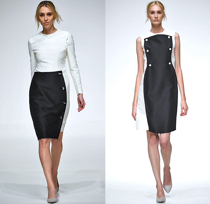 Hâshé by Ava Hashemi 2015-2016 Fall Autumn Winter Womens Runway Catwalk Looks - Fashion Forward Dubai UAE United Arab Emirates - Capelet Houndstooth Plaid Tartan Bandeau Cutout Slit Taffeta Wool Cashmere Curved Concave Hem Blouse Long Sleeve Half Panel Skirt Frock Birds Doves Collar Front Peel Away Banded Collar Dress Sailor Buttons Silk Wide Leg Palazzo Pants Outerwear Coat Hâshé by Ava Hashemi 2015-2016 Fall Autumn Winter Womens Runway Catwalk Looks - Fashion Forward Dubai UAE United Arab Emirates - Capelet Houndstooth Plaid Tartan Bandeau Cutout Slit Taffeta Wool Cashmere Curved Concave Hem Blouse Long Sleeve Half Panel Skirt Frock Birds Doves Collar Front Peel Away Banded Collar Dress Sailor Buttons Silk Wide Leg Palazzo Pants Outerwear Coat