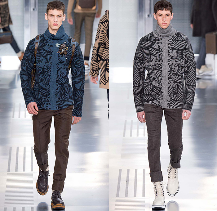 Luxury men's fashion for Fall-Winter 2014/2015 by Louis Vuitton