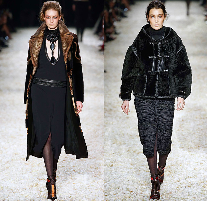 Tom Ford 2015-2016 Fall Autumn Winter Womens Runway Catwalk Looks Los Angeles - Denim Jeans 1970s Seventies Rock n Roll Victorian Patchwork Velvet Leopard Outerwear Furry Coat Knit Fringes Tiered Colorblock Peplum Bell Sleeves Boots Jacket Hoodie Necklace Weave Crochet Bag Chain Pencil Skirt Frock Pants Trousers Vest Waistcoat Western Sheer Chiffon Tulle Mesh Lace Maxi Dress Sequins Gown