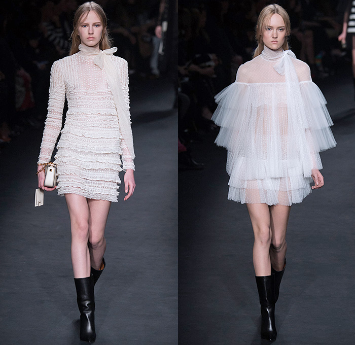 Valentino 2015-2016 Fall Autumn Winter Womens Runway Catwalk Looks - Mode à Paris Fashion Week Mode Féminin France - Eveningwear Gowns Sheer Chiffon Lace Ruffles Tapestry Fringes Geometric Racing Checks Embroidery Maxi Dress Furry Outerwear Coat Leather Chunky Knit Sweater Jumper Ornamental Decorative Art Adornments Sequins Stripes Botanical Jungle Animals Dragon Derek Zoolander Hansel McDonald