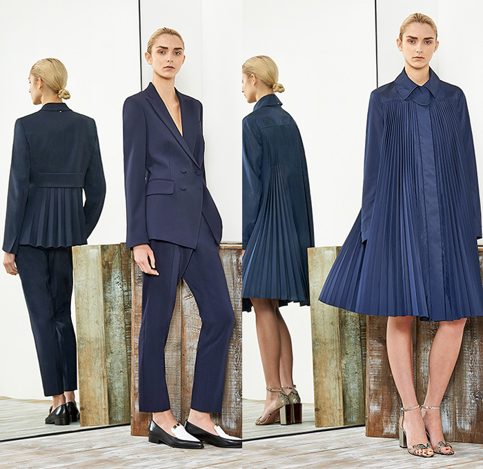 Sportmax 2015 Resort Womens Lookbook Presentation - 2015 Cruise Pre Spring Fashion Pre Collection Italy - Oversized Outerwear Wide Leg Palazzo Pants Slouchy White Ensemble Blazer Pantsuit Trench Coat Scribbles Brushstrokes Paintstrokes Accordion Pleats Shirtdress Blousedress Half Skirt Multi-Panel Dress Frock Croptrench Reptile Snake Python Pattern Sash Belt Abstract Art Drippings Streaks Sweater Jumper Print Motif Peplum Pencil Skirt Flowers Florals Rosebud Color Block