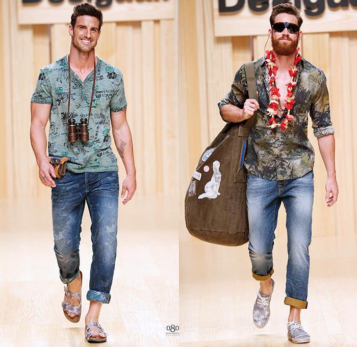 Desigual 2015 Spring Summer Mens Runway | Denim Jeans Fashion Week ...
