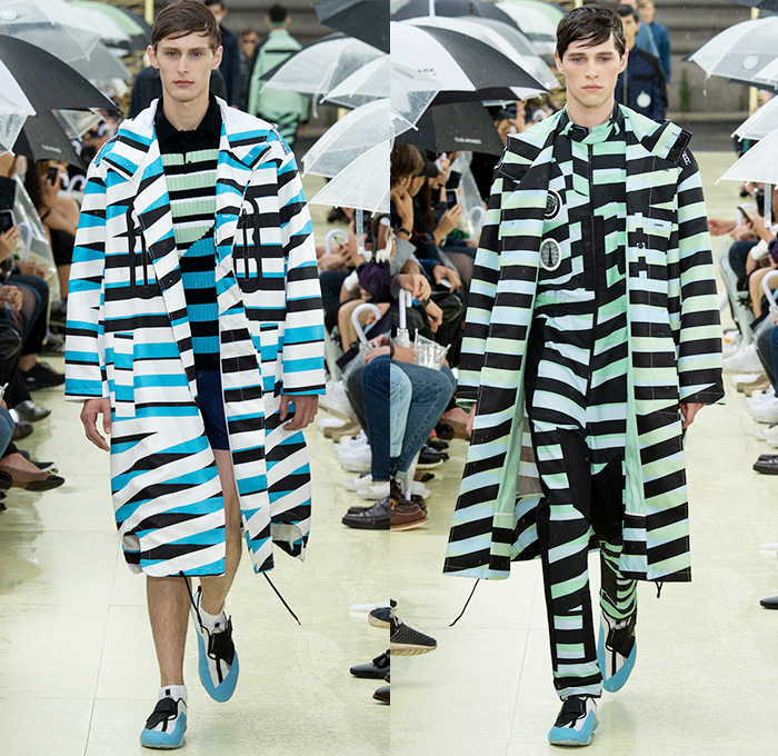 KENZO 2015 Spring Summer Mens Runway Catwalk Collection - Mode à Paris Fashion Week Mode Masculine France - Denim Jeans Polka Dots Stripes Knit Sweater Jumper Graphic Onesie Jumpsuit Boilersuit Coveralls Emblems Patches Outerwear Trench Coat Jacket Blazer Anorak Rainwear Parka Banded Collar Typography Shorts Multi Panel Ribbed Quilted Lattice Chinos Khakis Pants Trousers Peek-A-Boo Slimcase Oversized Airplane Collar Camouflage Pastel