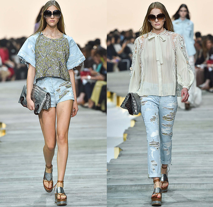 Roberto Cavalli 2015 Spring Summer Womens Runway | Denim Jeans Fashion ...