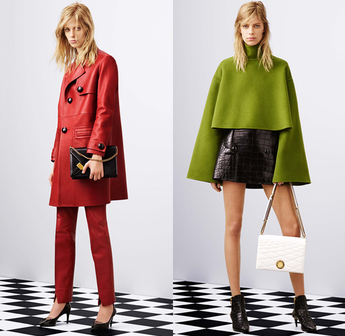 Bally of Switzerland 2016-2017 Fall Autumn Winter Womens Lookbook Presentation - Milan Fashion Week Milano Moda Donna Italy - Ruffles Dress Blouse Tassels Embroidery Adornments Blazer Jacket Outerwear Trench Coat Pants Trousers Open Back Backless Furry Shaggy Belt Sash Waist Chain Wool Stitch Miniskirt Turtleneck Bell Sleeves Handbag Ankle Boots