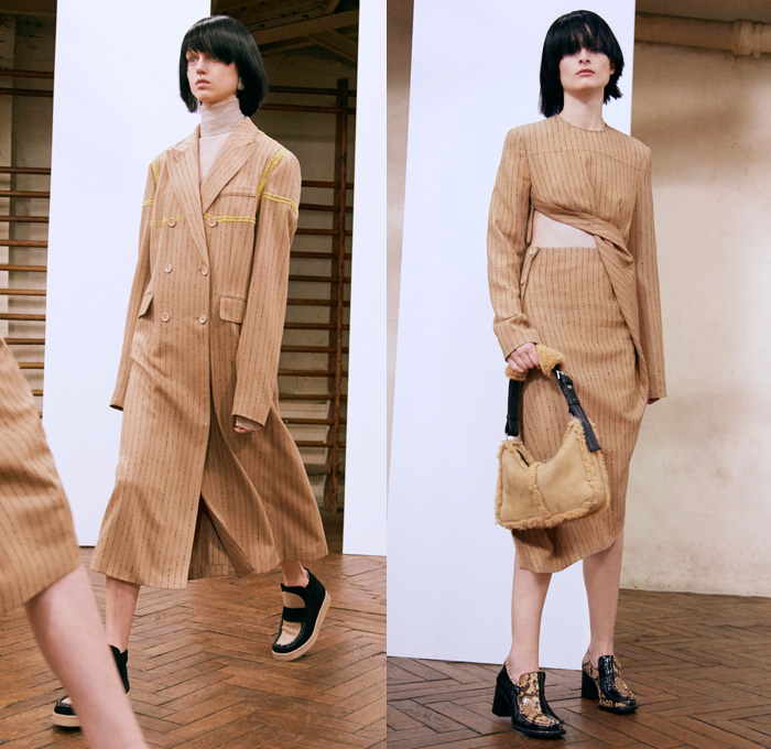 Acne Studios 2016 Pre Fall Autumn Womens Lookbook Presentation - Denim Jeans Embroidery Retro Shearling Fringes Frayed Raw Hem Plaid Abstract Knit Sweater Jumper Flames Star Maxi Dress Sheer Chiffon Boots Reptile Snake Clogs Wrap Tie Up Shawl Hotpants Miniskirt Oversized Outerwear Coat Coatdress Patchwork Paint Wool Handbag Sling Pack Backpack Wide Leg Trousers Palazzo Pants Pinstripe Jacket Sash Waist