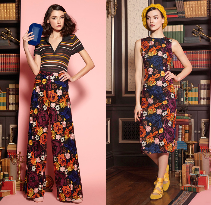 alice + olivia 2016 Pre Fall Autumn Womens Looks Presentation - 1970s Seventies Denim Jeans Librarian School Girl Nerd Grandma Chic Suede Pencil Skirt Knit Cap Miniskirt Jacket Blazer Flowers Floral Embroidery Sheer Chiffon Lace Vest Turtleneck Blouse Biker Leather Jogger Sweatpants Pinstripe Crochet Owl Bird Wide Leg Trousers Palazzo Pants Dress Stripes Paisley Pussy Bow Peter Pan Collar Tuxedo Poncho Thigh High Boots alice + olivia 2016 Pre Fall Autumn Womens Looks Presentation - 1970s Seventies Denim Jeans Librarian School Girl Nerd Grandma Chic Suede Pencil Skirt Knit Cap Miniskirt Jacket Blazer Flowers Floral Embroidery Sheer Chiffon Lace Vest Turtleneck Blouse Biker Leather Jogger Sweatpants Pinstripe Crochet Owl Bird Wide Leg Trousers Palazzo Pants Dress Stripes Paisley Pussy Bow Peter Pan Collar Tuxedo Poncho Thigh High Boots