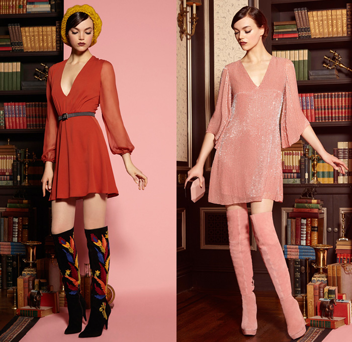 alice + olivia 2016 Pre Fall Autumn Womens Looks Presentation - 1970s Seventies Denim Jeans Librarian School Girl Nerd Grandma Chic Suede Pencil Skirt Knit Cap Miniskirt Jacket Blazer Flowers Floral Embroidery Sheer Chiffon Lace Vest Turtleneck Blouse Biker Leather Jogger Sweatpants Pinstripe Crochet Owl Bird Wide Leg Trousers Palazzo Pants Dress Stripes Paisley Pussy Bow Peter Pan Collar Tuxedo Poncho Thigh High Boots alice + olivia 2016 Pre Fall Autumn Womens Looks Presentation - 1970s Seventies Denim Jeans Librarian School Girl Nerd Grandma Chic Suede Pencil Skirt Knit Cap Miniskirt Jacket Blazer Flowers Floral Embroidery Sheer Chiffon Lace Vest Turtleneck Blouse Biker Leather Jogger Sweatpants Pinstripe Crochet Owl Bird Wide Leg Trousers Palazzo Pants Dress Stripes Paisley Pussy Bow Peter Pan Collar Tuxedo Poncho Thigh High Boots