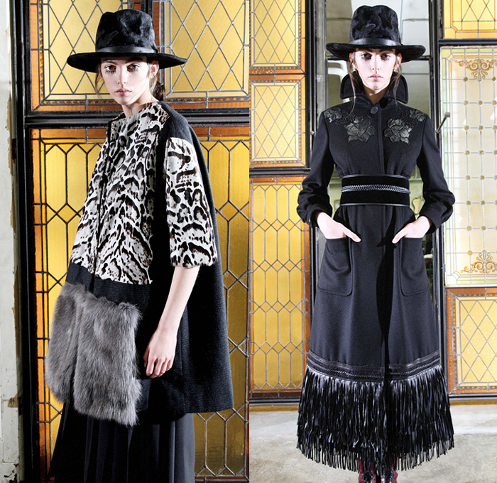 Antonio Marras 2016 Pre Fall Autumn Womens Lookbook Presentation - The Shining Tapestry Embroidery Lace Flowers Floral Botanical Print Motif Ornamental Ethnic Folk Silk Satin Skirt Frock Blouse Maxi Dress Coat Hat Fringes Furry Zigzag Turtleneck Knit Sweater Cardigan Pantsuit Blazer Jacket Onesie Jumpsuit Pussycat Bow Check Vestdress Waistcoat Ruffles Accordion Pleats Jacquard Paisley Sheer Chiffon Handbag