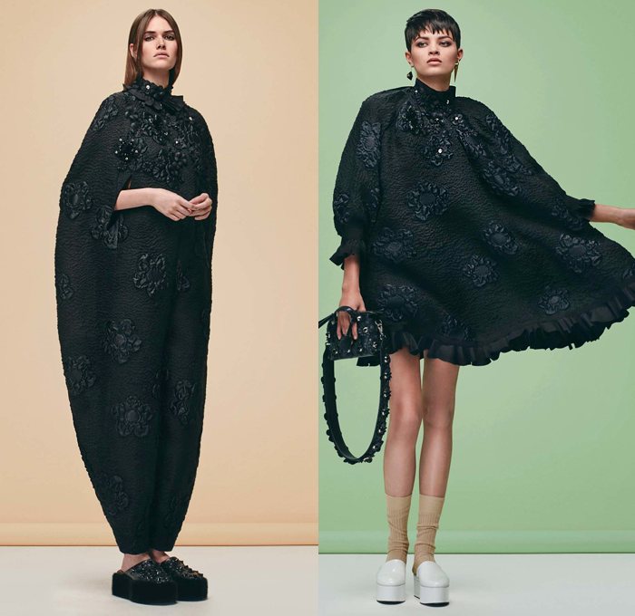 Fendi 2016 Pre Fall Autumn Womens Lookbook Presentation Designer Karl Lagerfeld - 1970s Seventies Clog Slippers Sleepwear Pajamas Lounge Velvet Sheepskin Furry Shaggy Plush Robe Cape Coat Jacket Jacquard Mink Oversized Onesie Playsuit Embroidery Hanging Sleeve Ruffles Slip Dress Pussycat Bow Midi Skirt Check Plaid Accordion Pleats Turtleneck Knit Sweater Sheer Chiffon Lace Halter Top Quilted Tie Up Waist Ribbed