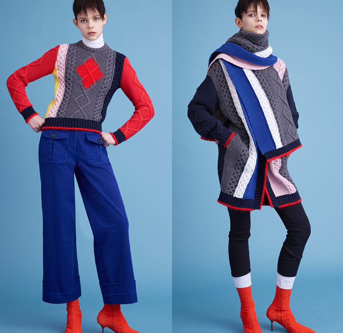 Iceberg 2016 Pre Fall Autumn Womens Lookbook Presentation - Mickey Mouse Disney Cartoon Pop Art 1970s Seventies Flare Trousers Cropped Pants Turtleneck Chunky Knit Sweater Jumper Sweaterdress Shawl Leggings Boots Miniskirt Frock Bomber Jacket Stripes Ribbed Maxi Dress Argyle Harlequin Plaid Check Oversized Outerwear Coat Parka Typography Print Pattern Wool Furry Plush Handbag Tote Pouch