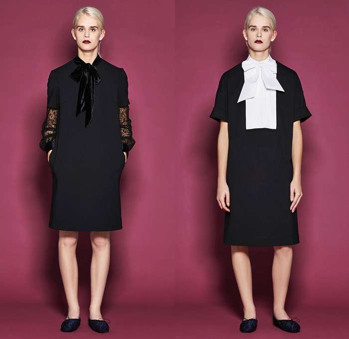 Mantù 2016 Pre Fall Autumn Womens Lookbook Presentation - Outerwear Oversized Trench Coat Pussycat Bow Ribbon Slip-ons Abstract Wide Leg Trousers Palazzo Pants Robe Cloak Pants Trousers Tie-up Waist Jacquard Turtleneck Pantsuit Sheer Chiffon Lace Shirtdress Knit Weave Blouse Long Sleeve Shirt Embellishments Bedazzled Cardigan Dots Pencil Skirt Frock