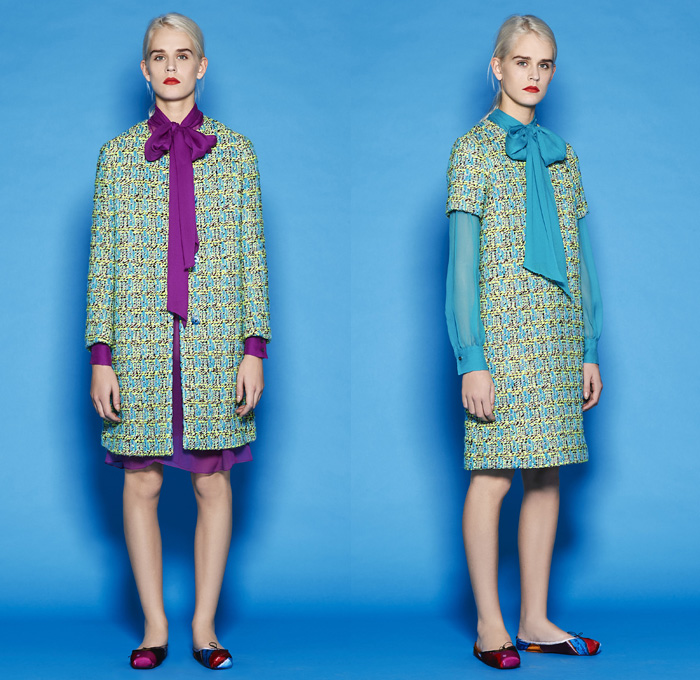 Mantù 2016 Pre Fall Autumn Womens Lookbook Presentation - Outerwear Oversized Trench Coat Pussycat Bow Ribbon Slip-ons Abstract Wide Leg Trousers Palazzo Pants Robe Cloak Pants Trousers Tie-up Waist Jacquard Turtleneck Pantsuit Sheer Chiffon Lace Shirtdress Knit Weave Blouse Long Sleeve Shirt Embellishments Bedazzled Cardigan Dots Pencil Skirt Frock