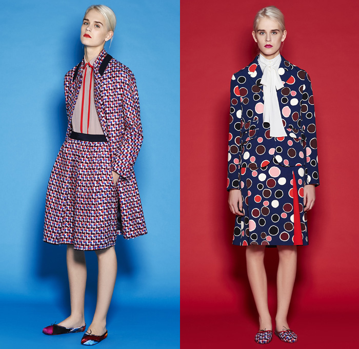 Mantù 2016 Pre Fall Autumn Womens Lookbook Presentation - Outerwear Oversized Trench Coat Pussycat Bow Ribbon Slip-ons Abstract Wide Leg Trousers Palazzo Pants Robe Cloak Pants Trousers Tie-up Waist Jacquard Turtleneck Pantsuit Sheer Chiffon Lace Shirtdress Knit Weave Blouse Long Sleeve Shirt Embellishments Bedazzled Cardigan Dots Pencil Skirt Frock
