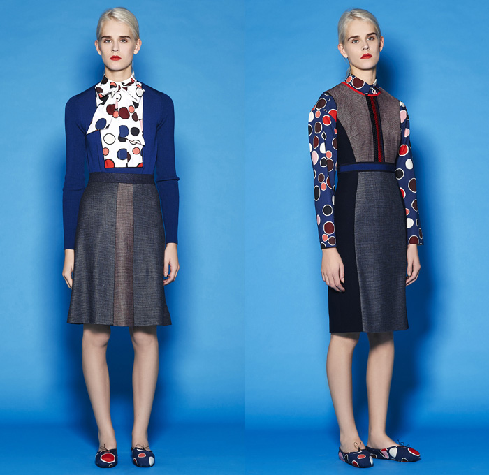 Mantù 2016 Pre Fall Autumn Womens Lookbook Presentation - Outerwear Oversized Trench Coat Pussycat Bow Ribbon Slip-ons Abstract Wide Leg Trousers Palazzo Pants Robe Cloak Pants Trousers Tie-up Waist Jacquard Turtleneck Pantsuit Sheer Chiffon Lace Shirtdress Knit Weave Blouse Long Sleeve Shirt Embellishments Bedazzled Cardigan Dots Pencil Skirt Frock