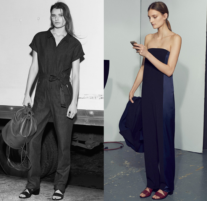 rag + bone 2016 Pre Fall Autumn Womens Lookbook Presentation - Denim Jeans Strapless Cropped Pants Bomber Jacket Onesie Jumpsuit Coveralls Playsuit Blouse Long Sleeve Tunic Shirt Outerwear Miniskirt Leather Shirtdress Popover Tankdress Sleeveless Bag Handbag Tote Duffel