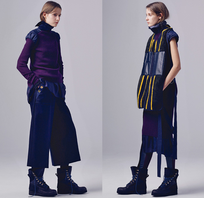 Sacai 2016 Pre Fall Autumn Womens Looks Presentation | Denim Jeans ...